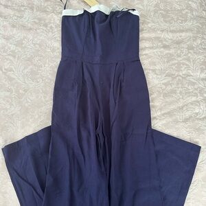 Monteau Navy and White Jumpsuit